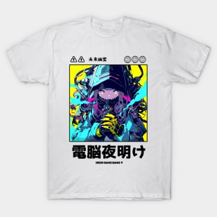 Cyberpunk Anime Vaporwave Japanese Girl Streetwear Aesthetic T-Shirt